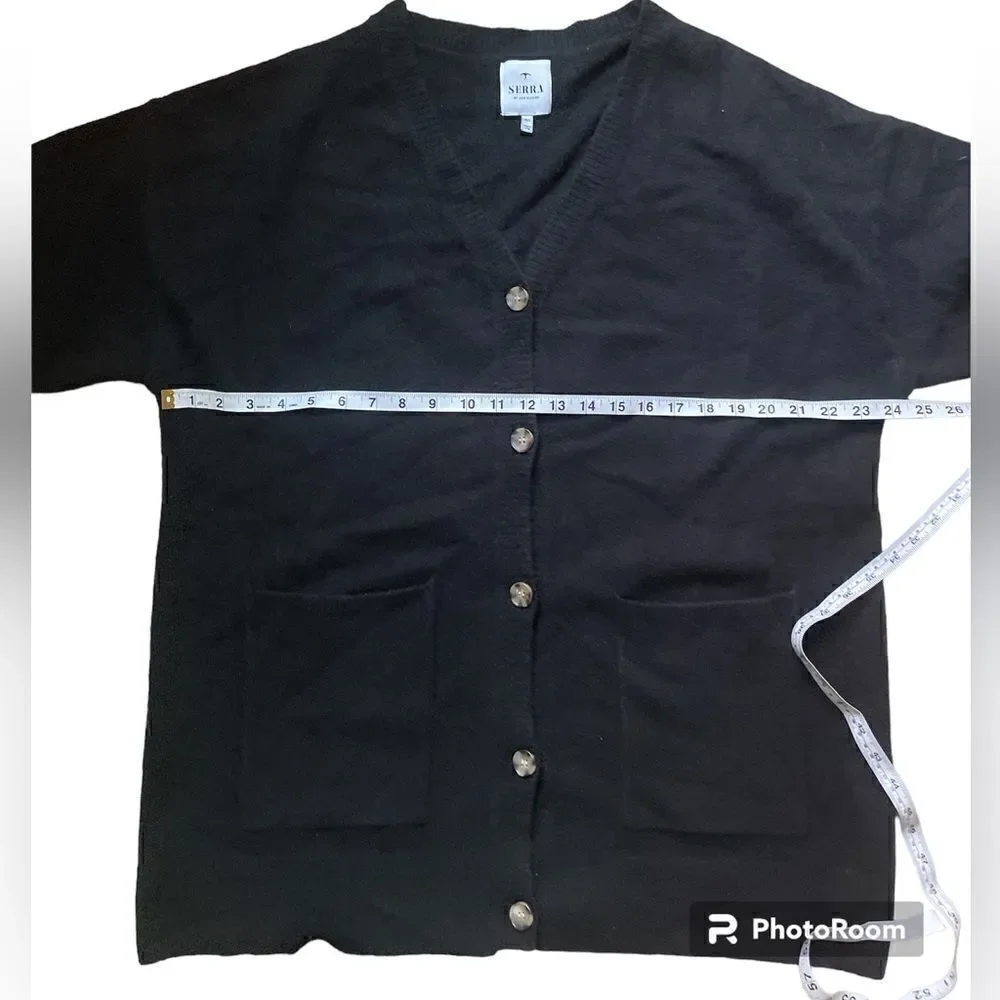Serra Rodgers Cardigan In Black Size M/L NWOT